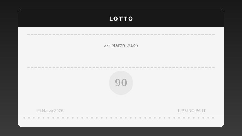 Risultati Lotto 24 marzo 2026: la tabella completa
